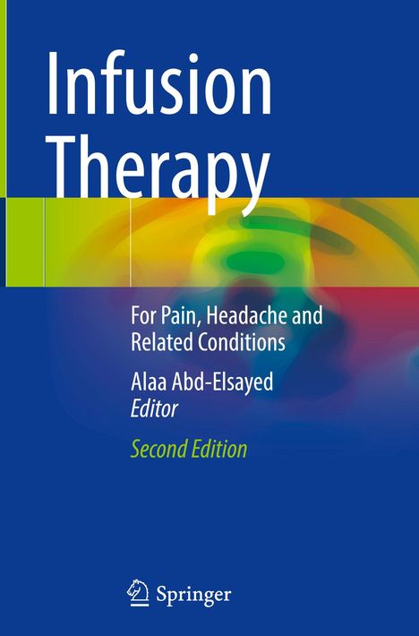 „Infusion Therapy“ oben, buntes Design mit Grün und Gelb, Springer-Logo unten.