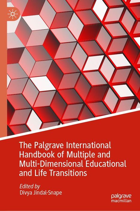 "The Palgrave International Handbook of Multiple and Multi-Dimensional Educational and Life Transitions." Rote Würfelgrafik.