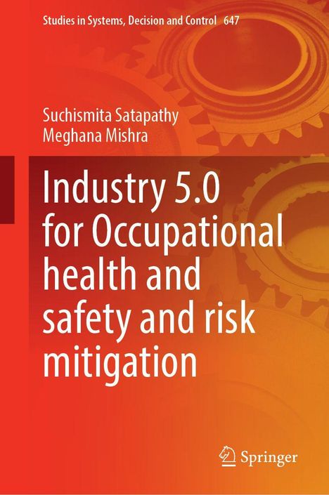 Oben: "Studies in Systems, Decision and Control 647". Titel: "Industry 5.0 for Occupational health and...". Zahnräder im Hintergrund.