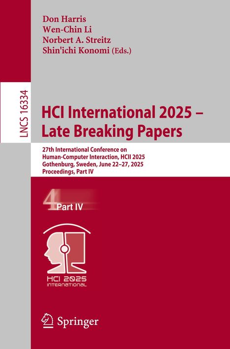 Titel: HCI International 2025 – Late Breaking Papers. Konferenzdetails und Springer-Logo unten.