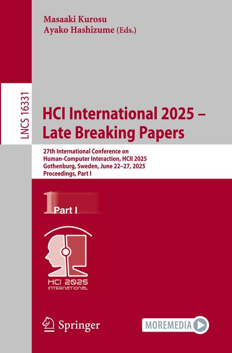 Titel: HCI International 2025 – Late Breaking Papers. Konferenzdetails und ein stilisiertes Kopfhörer-Logo.