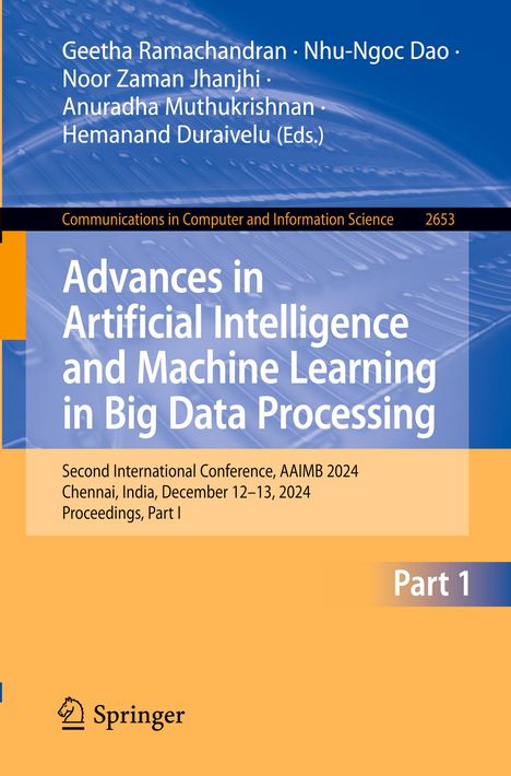 Titel: Advances in Artificial Intelligence and Machine Learning in Big Data Processing; Konferenzdetails für AAIMB 2024.