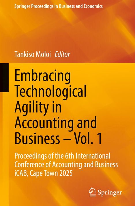 "Embracing Technological Agility in Accounting and Business – Vol. 1" und Details zur Konferenz 2025. Springer-Logo.