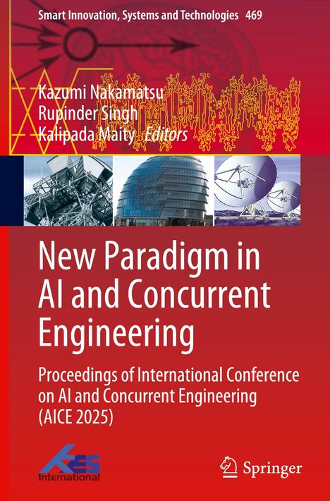 Oben: Smart Innovation, Systems and Technologies 469. Titel: New Paradigm in AI and Concurrent Engineering. Unten Logos.