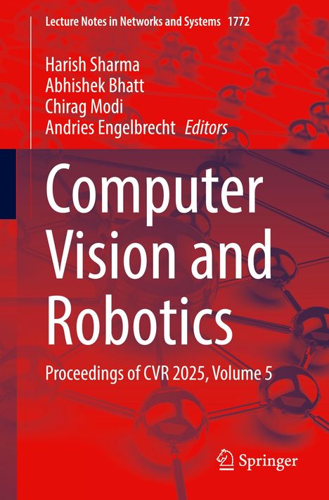 "Computer Vision and Robotics" in weißer Schrift auf rotem Hintergrund, Springer-Logo unten rechts.