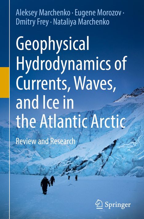 Buchtitel: "Geophysical Hydrodynamics of Currents, Waves, and Ice in the Atlantic Arctic", Autoren oben. Darunter Eislandschaft.