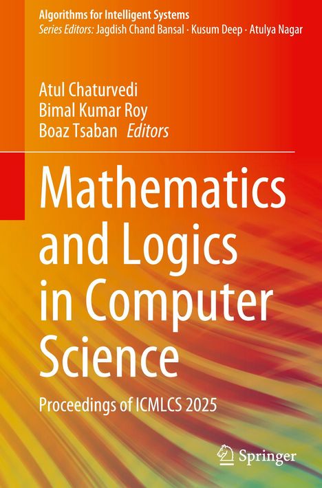 Buchcover mit Text: "Mathematics and Logics in Computer Science," Konferenz 2025, Editorennamen oben; Springer-Logo unten.