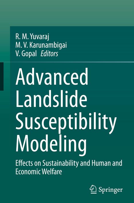 Titel: "Advanced Landslide Susceptibility Modeling". Herausgeber und Springer-Logo unten rechts.