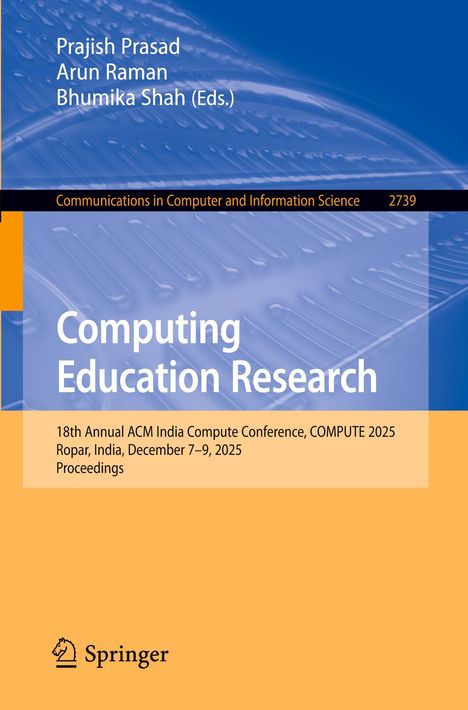 Titel: "Computing Education Research". Grafik in Blau und Orange. Springer-Logo unten.