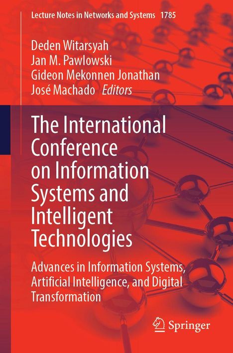 Text: „The International Conference on Information Systems and Intelligent Technologies“. Rotes Cover mit atomaren Strukturen.
