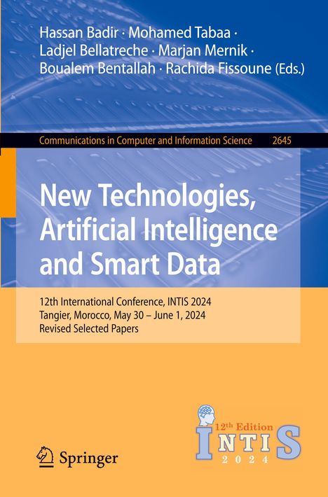 Buchtitel: "New Technologies, Artificial Intelligence and Smart Data". Herausgeber: Hassan Badir et al. Verlag: Springer.