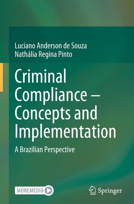 Text: "Criminal Compliance – Concepts and Implementation: A Brazilian Perspective". Autoren: Luciano Anderson de Souza, Nathália Regina Pinto. Springer-Logo unten.