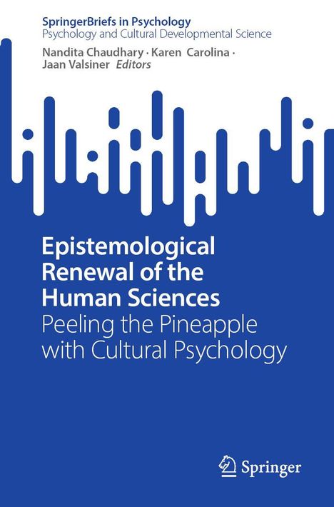 "Epistemological Renewal of the Human Sciences. Peeling the Pineapple with Cultural Psychology." Blaues Design, Springer-Logo.
