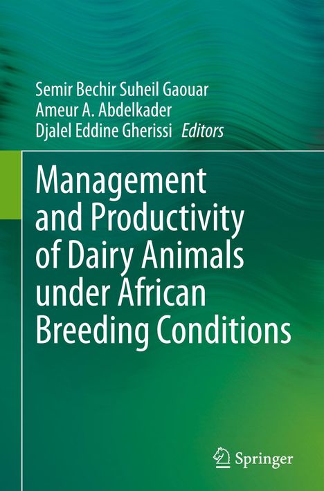 "Management and Productivity of Dairy Animals under African Breeding Conditions", Autoren oben, Springer-Logo unten.