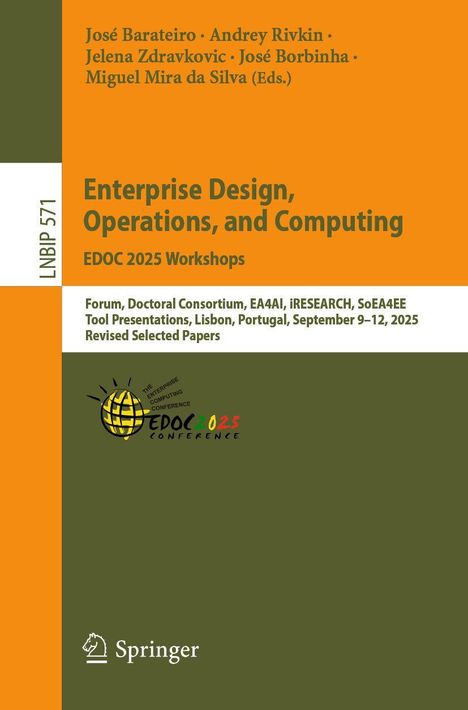 Cover mit Texten: "Enterprise Design, Operations, and Computing", "EDOC 2025 Workshops". Darunter ein Konferenzlogo.