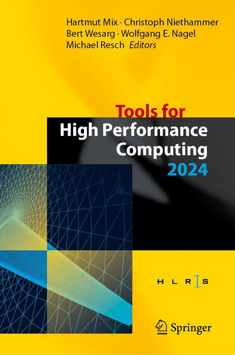 "Tools for High Performance Computing 2024" steht prominent. Bunte geometrische Muster, Springer-Logo unten.