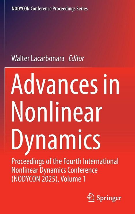 Advances in Nonlinear Dynamics. Roter Hintergrund, weiße Schrift. Springer-Logo unten rechts.