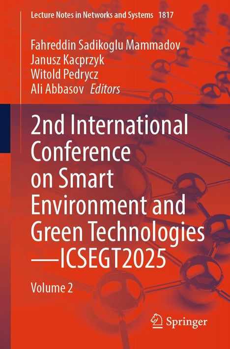2nd International Conference on Smart Environment and Green Technologies – ICSEGT2025, Volume 2. Rote, technische Grafik.