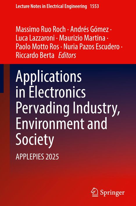 „Applications in Electronics Pervading Industry, Environment and Society“. Oben Autoren, unten das Springer-Logo.