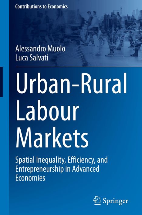 Buchtitel: "Urban-Rural Labour Markets". Autoren: Alessandro Muolo, Luca Salvati. Hintergrund: Stadtansicht.