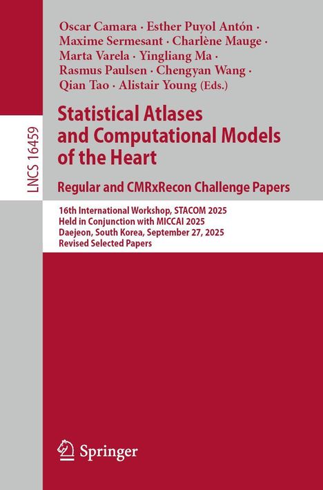 "Statistical Atlases and Computational Models of the Heart", Workshop, Korea, September 27, 2025, Springer-Logo.