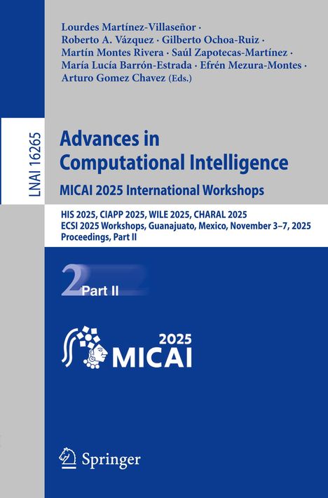 Titel: Advances in Computational Intelligence. MICAI 2025 International Workshops. Logo: Springer.