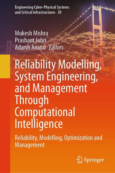 "Reliability Modelling, System Engineering, and Management Through Computational Intelligence" in Orange, Bild einer Brücke.