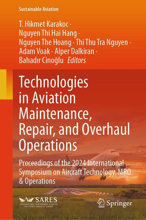 „Technologies in Aviation Maintenance, Repair, and Overhaul Operations“, Herausgeber und Symposiumsdetails werden erwähnt.