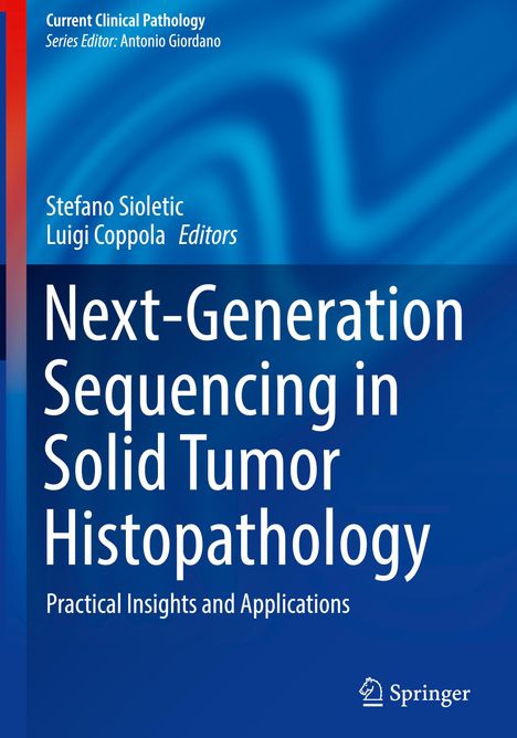 „Next-Generation Sequencing in Solid Tumor Histopathology“. Blaues Hintergrunddesign mit Springer-Logo.