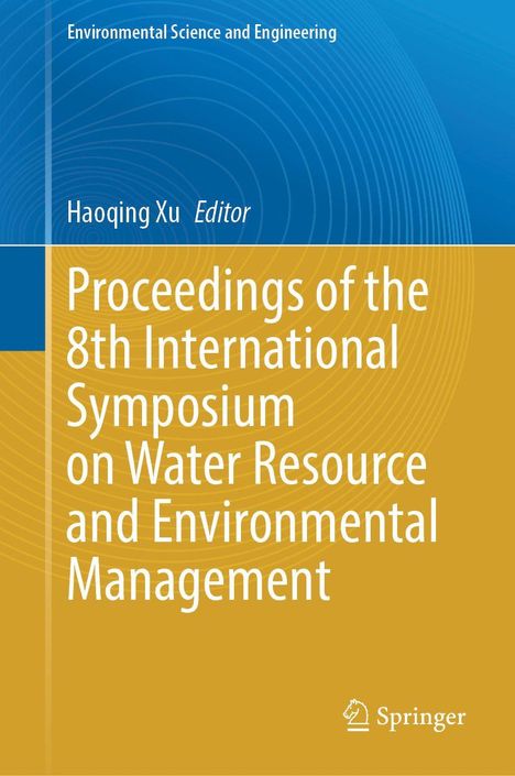 „Proceedings of the 8th International Symposium on Water Resource and Environmental Management“ steht auf blau-gelbem Hintergrund.