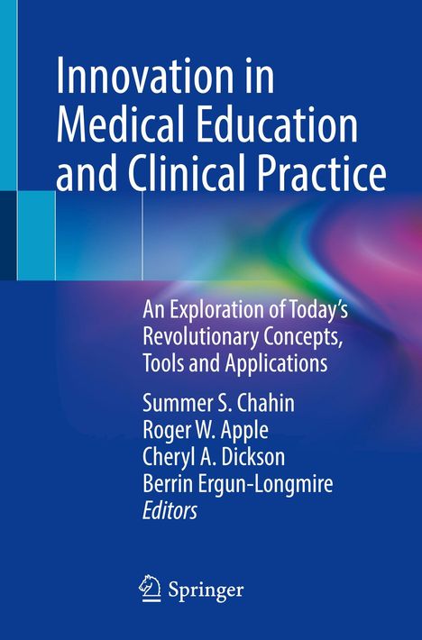 „Innovation in Medical Education and Clinical Practice“, Autoren und Herausgeber, Springer-Logo, bunte abstrakte Grafik.