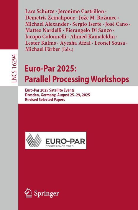 LNCS 16294. Euro-Par 2025: Parallel Processing Workshops. Euro-Par Logo. Springer-Logo unten links.