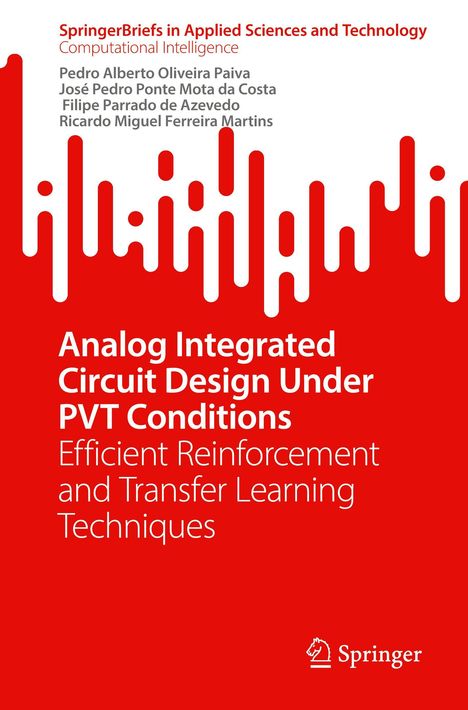 Titel: Analog Integrated Circuit Design Under PVT Conditions. Grafik: Wellenartige rote und weiße Formen. Springer-Logo.