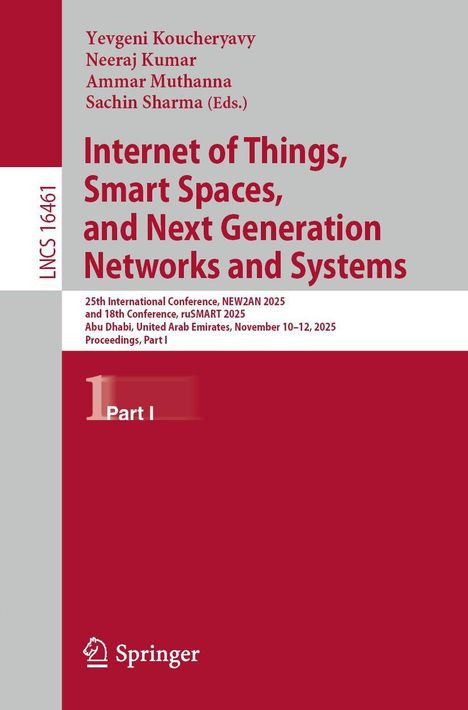 LNCS 16461, Internet of Things, 25th Int. Conf., Abu Dhabi, 2025, Part I, editiert von vier Personen. Springer-Logo unten.