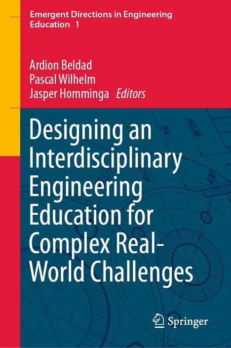 Springer-Buchcover. Titel: "Designing an Interdisciplinary Engineering Education for Complex Real-World Challenges".