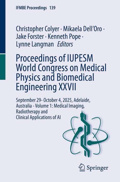 Titel: "Proceedings of IUPESM World Congress", Datum: 29. Sep - 4. Okt 2025, Ort: Adelaide, Logo unten.