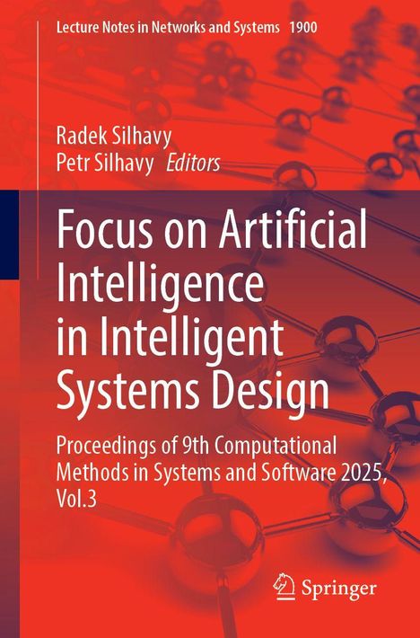„Focus on Artificial Intelligence in Intelligent Systems Design“. Molekülstruktur im Hintergrund, Springer-Logo.
