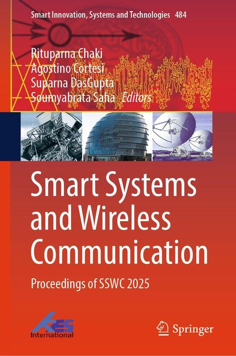 Text: "Smart Systems and Wireless Communication, Proceedings of SSWC 2025". Titelbild mit Technikmotiven und Logos.