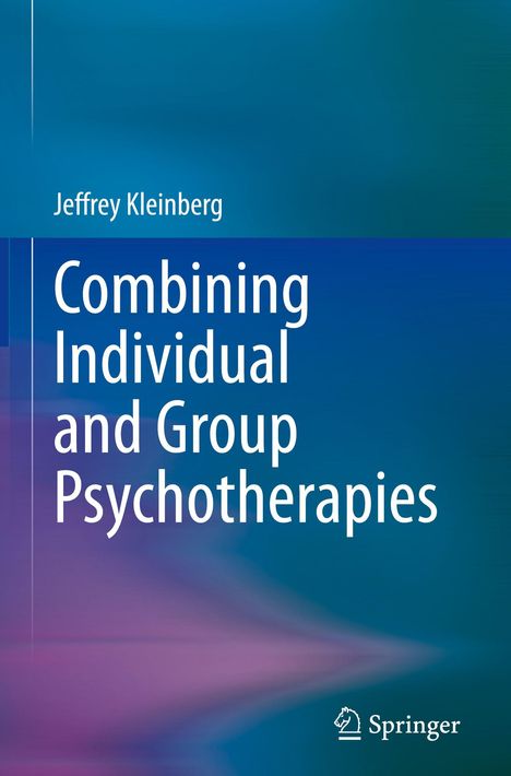 Jeffrey Kleinberg: Combining Individual and Group Psychotherapies. Abstrakter blauer und violetter Hintergrund.