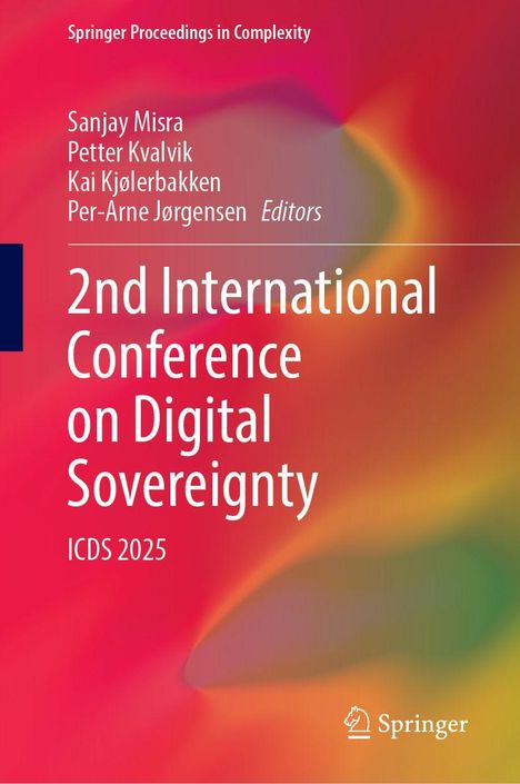 "2nd International Conference on Digital Sovereignty, ICDS 2025" vor buntem, verschwommenem Hintergrund. Springer-Logo unten rechts.