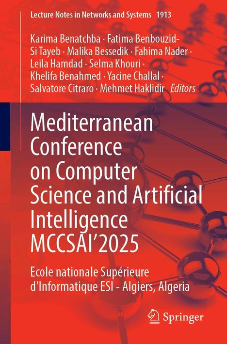Mediterranean Conference on Computer Science and Artificial Intelligence MCCSAI’2025, in Algiers, Algeria.