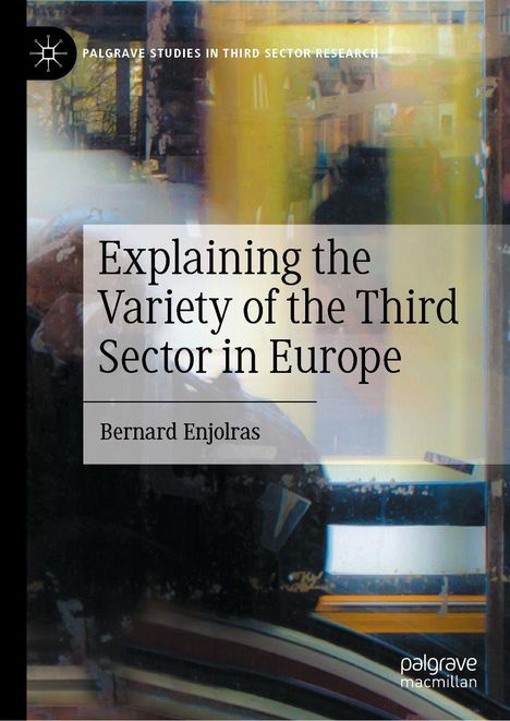 „Explaining the Variety of the Third Sector in Europe“ von Bernard Enjolras. Abstraktes, buntes Hintergrundbild.