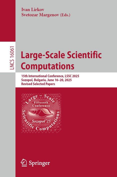 "Large-Scale Scientific Computations", Konferenz in Sozopol, Bulgarien, Juni 2025. Springer-Logo unten.