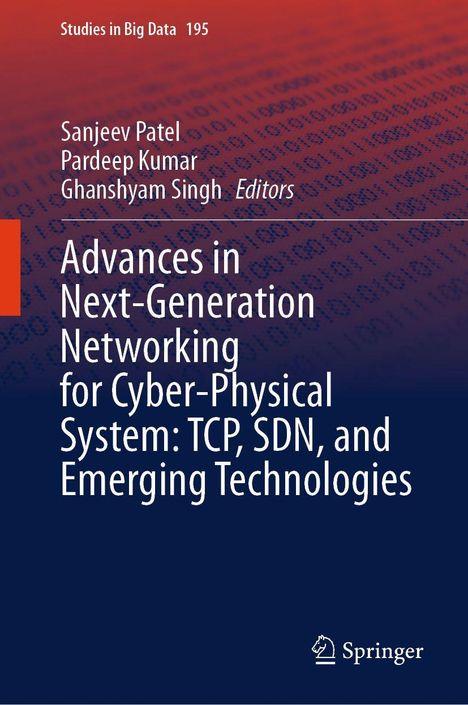 Titel: "Advances in Next-Generation Networking for Cyber-Physical System: TCP, SDN, and Emerging Technologies". Cover im Farbverlauf von Rot zu Blau.