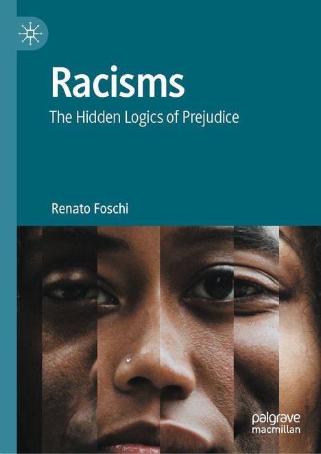 "Racisms: The Hidden Logics of Prejudice" von Renato Foschi. Gesichter in Fragmenten bilden ein größeres Gesicht.