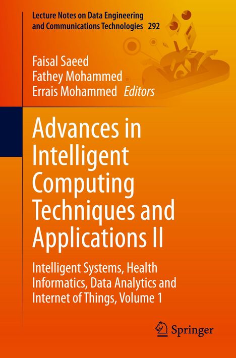 „Advances in Intelligent Computing Techniques and Applications II“, orange Hintergrund, Springer-Logo unten rechts.
