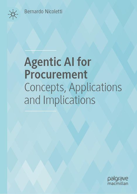 Titel: "Agentic AI for Procurement: Concepts, Applications and Implications". Oben links ein Logo. Hintergrund in Blautönen.