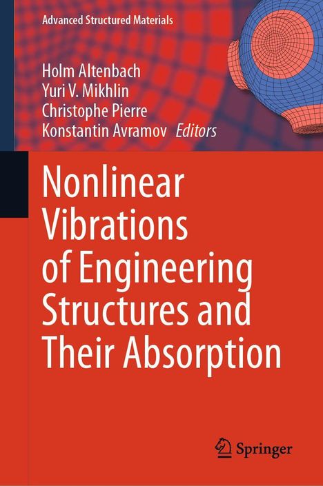 Titel: "Nonlinear Vibrations of Engineering Structures and Their Absorption." Es zeigt ein Fachbuchcover.