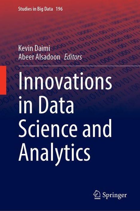 Oben links: "Studies in Big Data 196". 
Mitten: "Innovations in Data Science and Analytics". 
Unten rechts: "Springer" mit Logo.