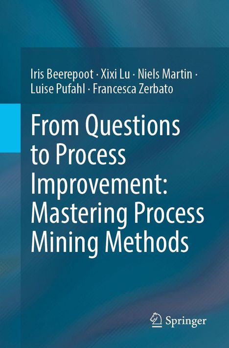 Titel: "From Questions to Process Improvement: Mastering Process Mining Methods" Autoren: Iris Beerepoot et al. Springer-Logo links unten.